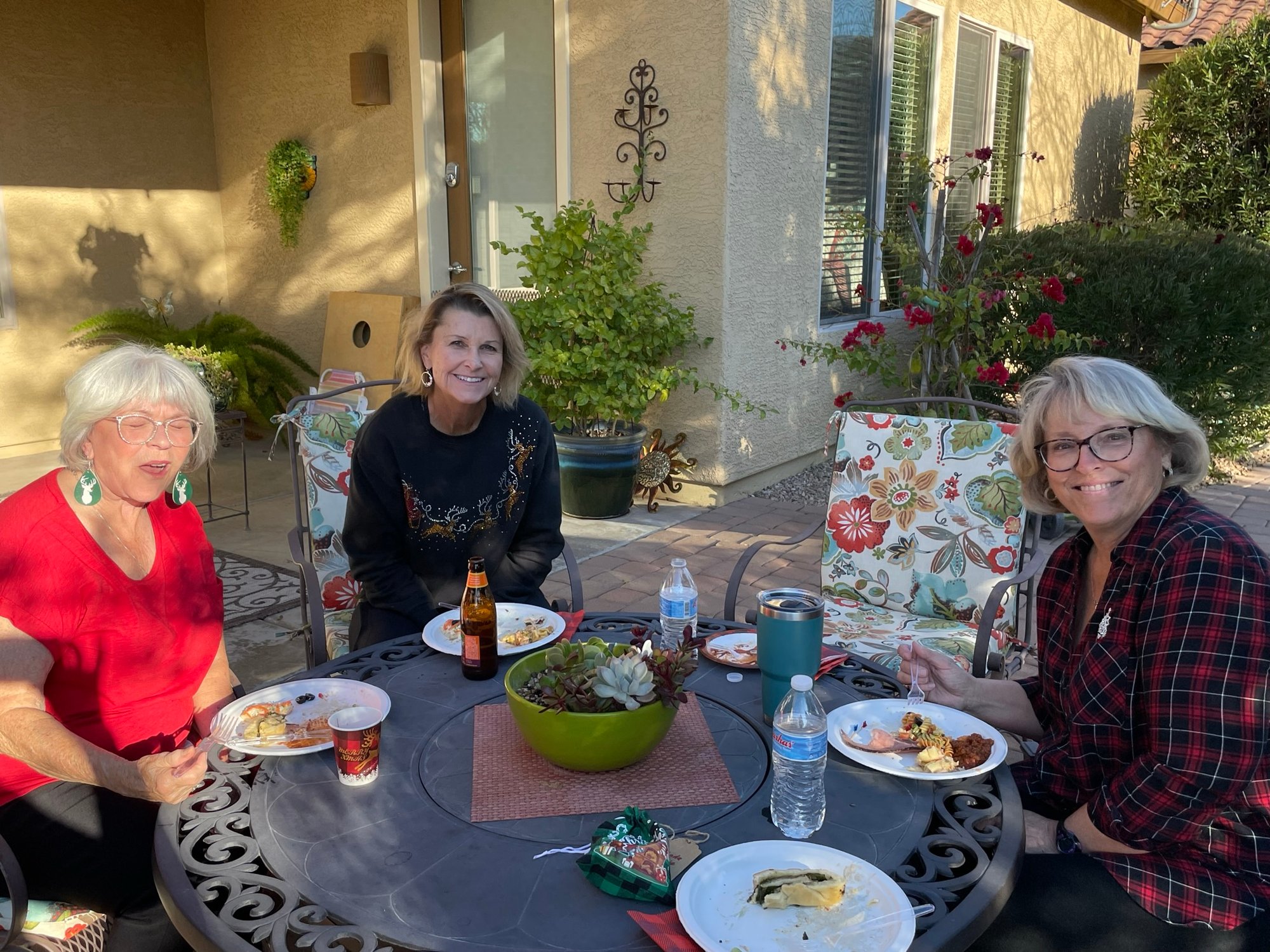 December 19, 2022 - Christmas Party - Brenda Spencer, Lisa Higgins, Renee Roberts