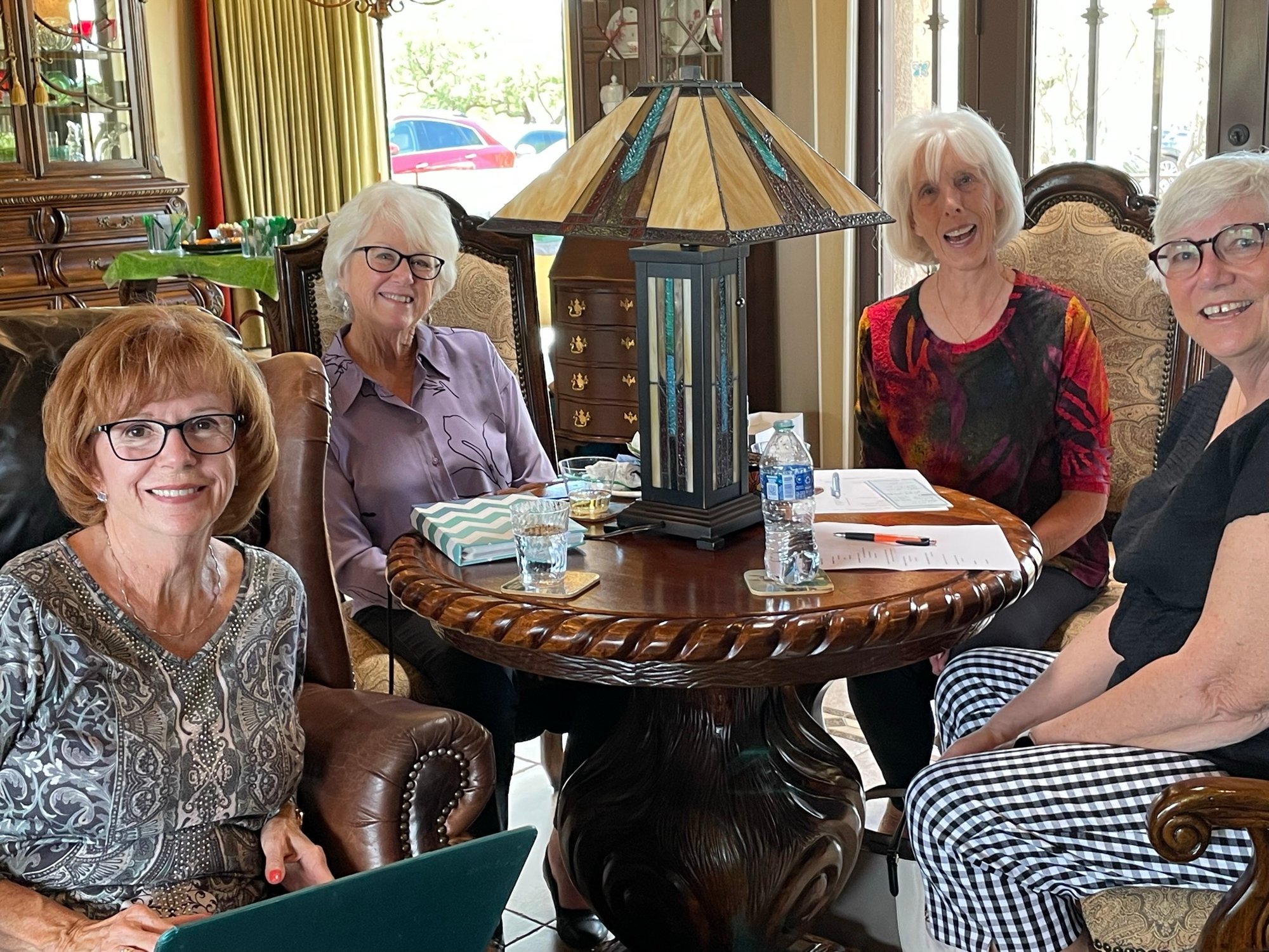 October 10, 2022 - Kickoff Luncheon - Sue Sargent, Julie Katz, Lois Fischer, Sue English