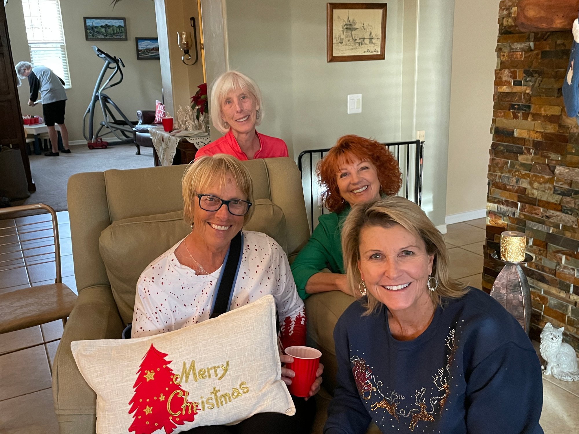 December 18, 2023 - Christmas Party  - Becky Wittig, Lois Fischer, Judy Gray, Lisa Higgins