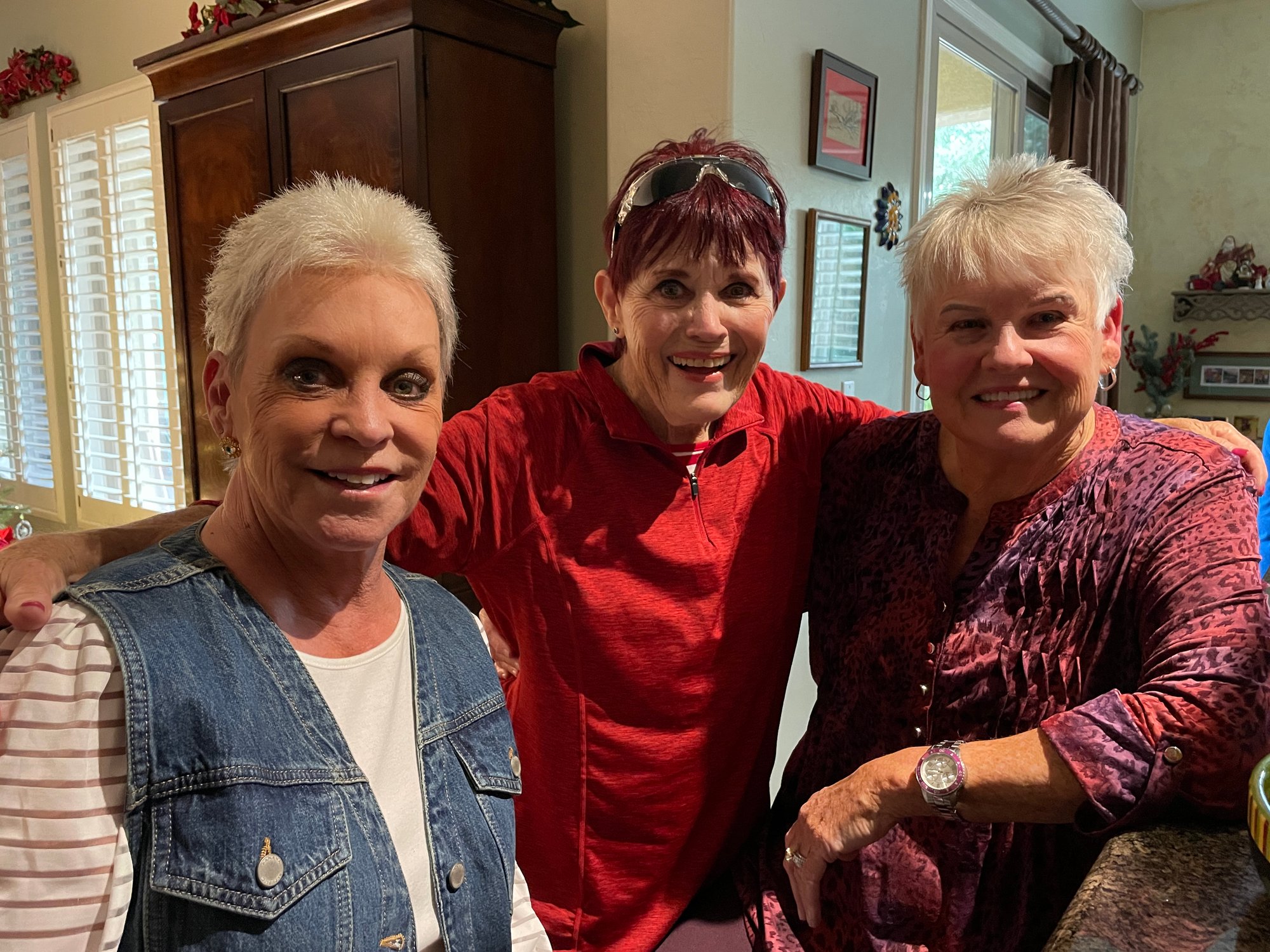 December 18, 2023 - Christmas Party - Deb Kohler, Linda Russell, Pam Smith