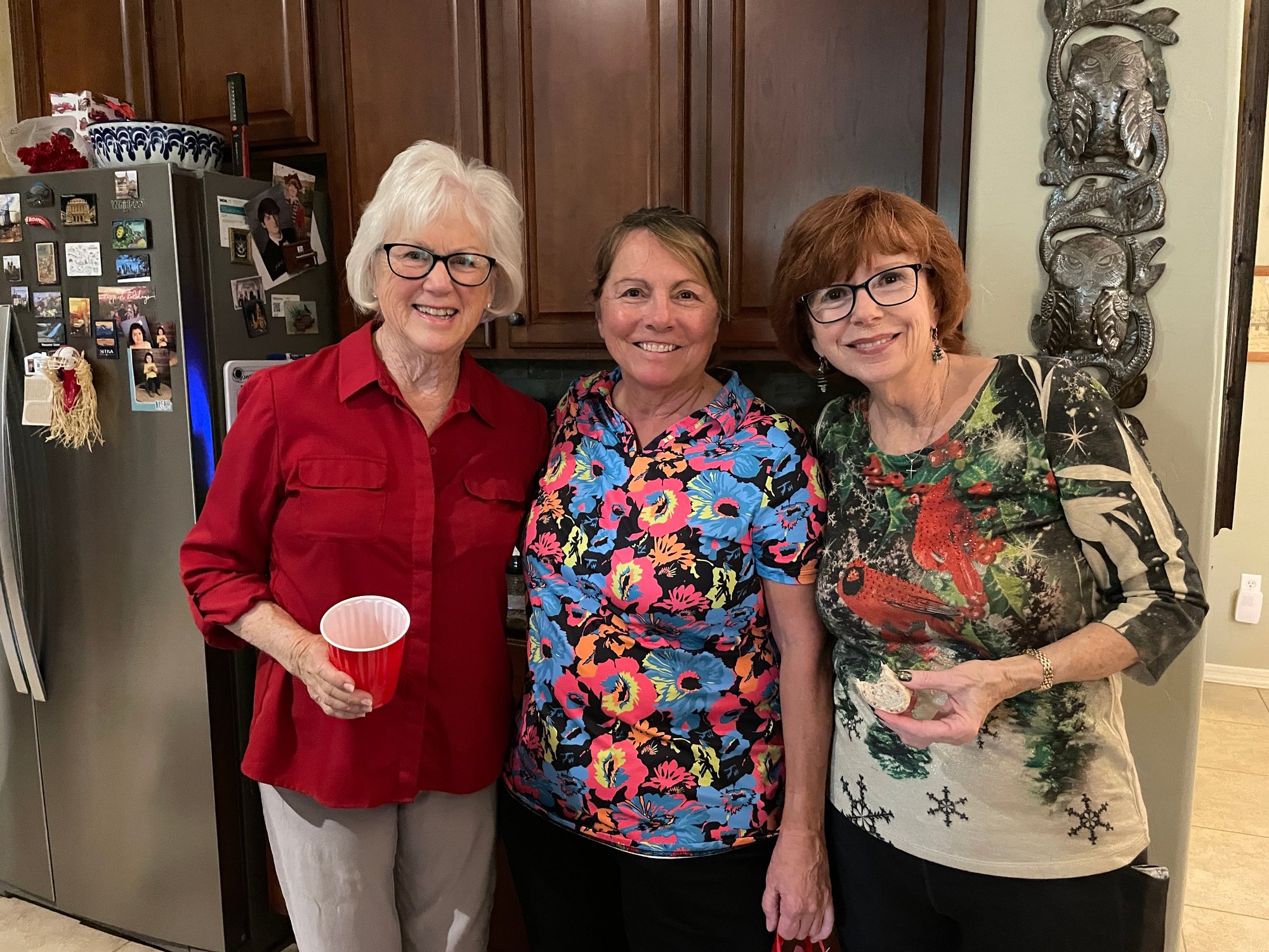December 18, 2023 - Christmas Party - Julie Katz, Vonnie Ginther, Sue Sargent