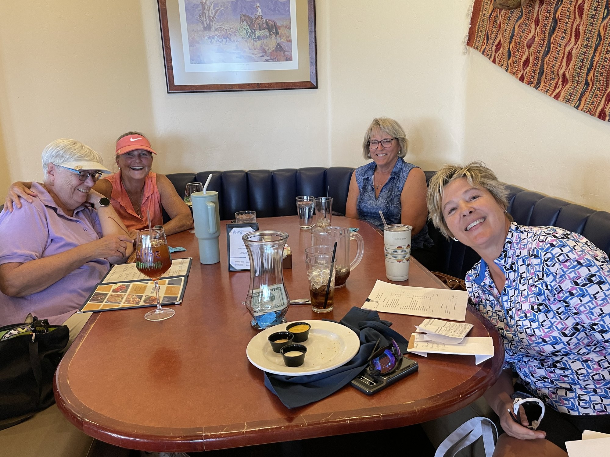 May 20, 2024 - End of Season Fun Day - Sue English, Lisa Higgins, Renee Roberts, Wendi Phillips