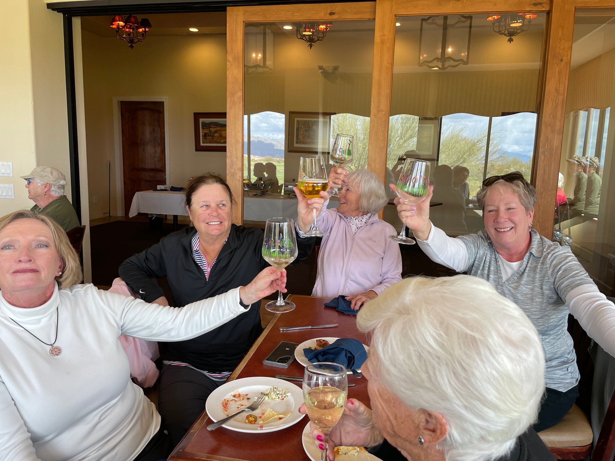 March 25, 2024 - Club Championship - Sandy Pedigo, Jane Perry, Sigi Wilson, Caroline Smith