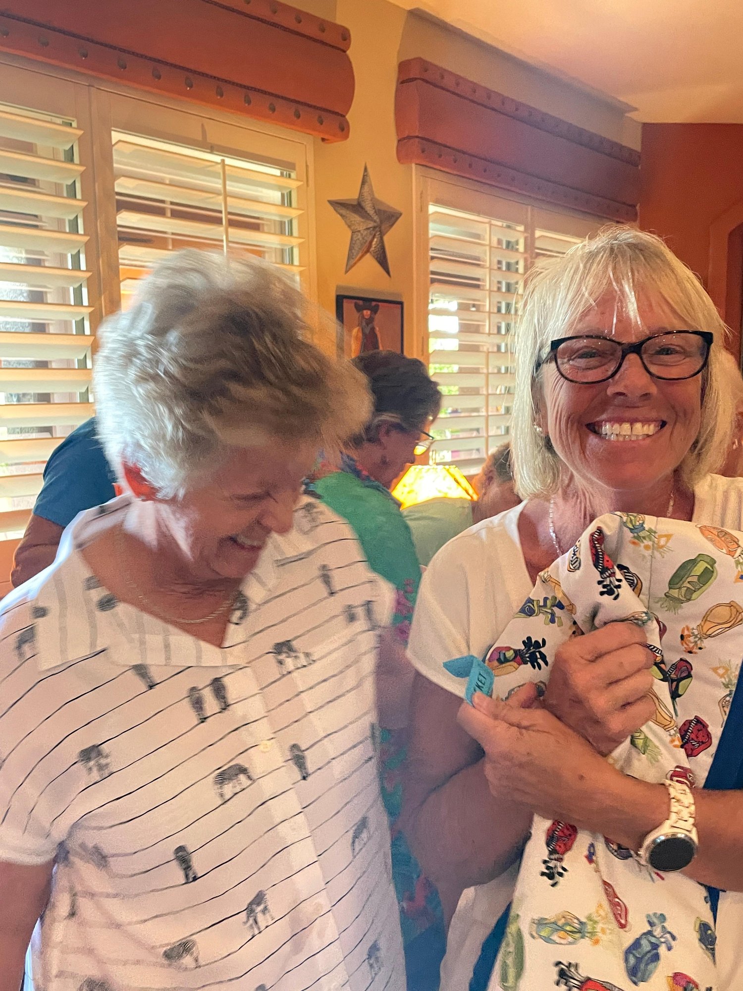 October 9, 2023 - Kickoff Meeting - Karen Lundberg, Becky Winner winner of raffle
