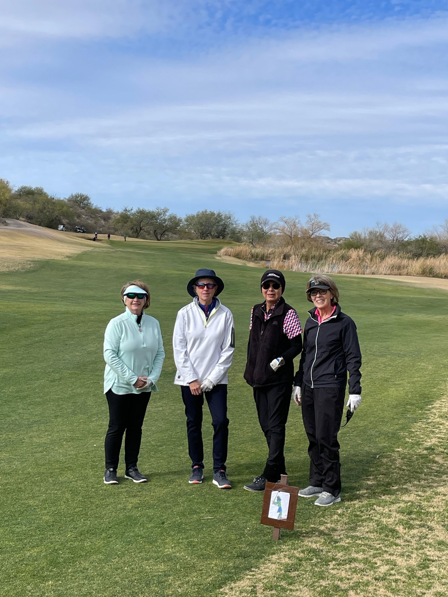 January 1, 2024 - Fun Day - Sandi Pedigo, Gail Enoch, Kim Balsamo, Linda Stobie