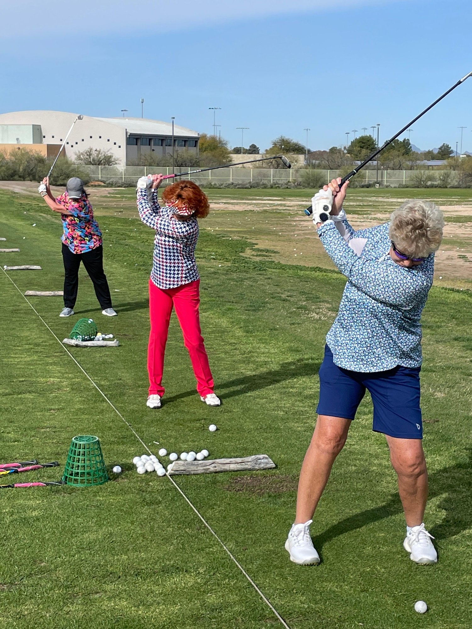 March 11, 2024 - Synchronized golf @ Fred Enke - Vonnie Ginther, Judy Gray, Karen Lundberg