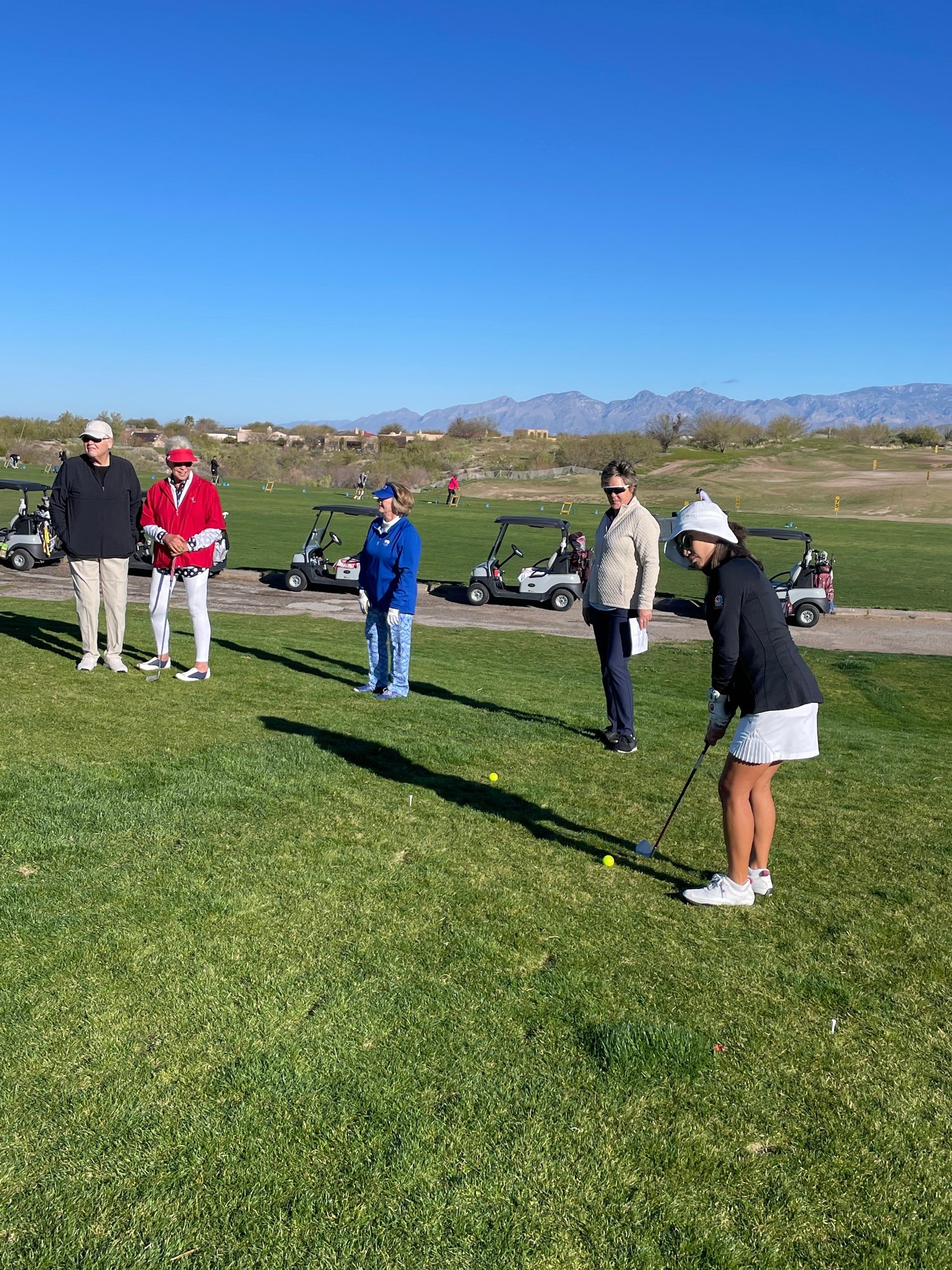 March 4, 2024 - Chipping contest, Miki in action