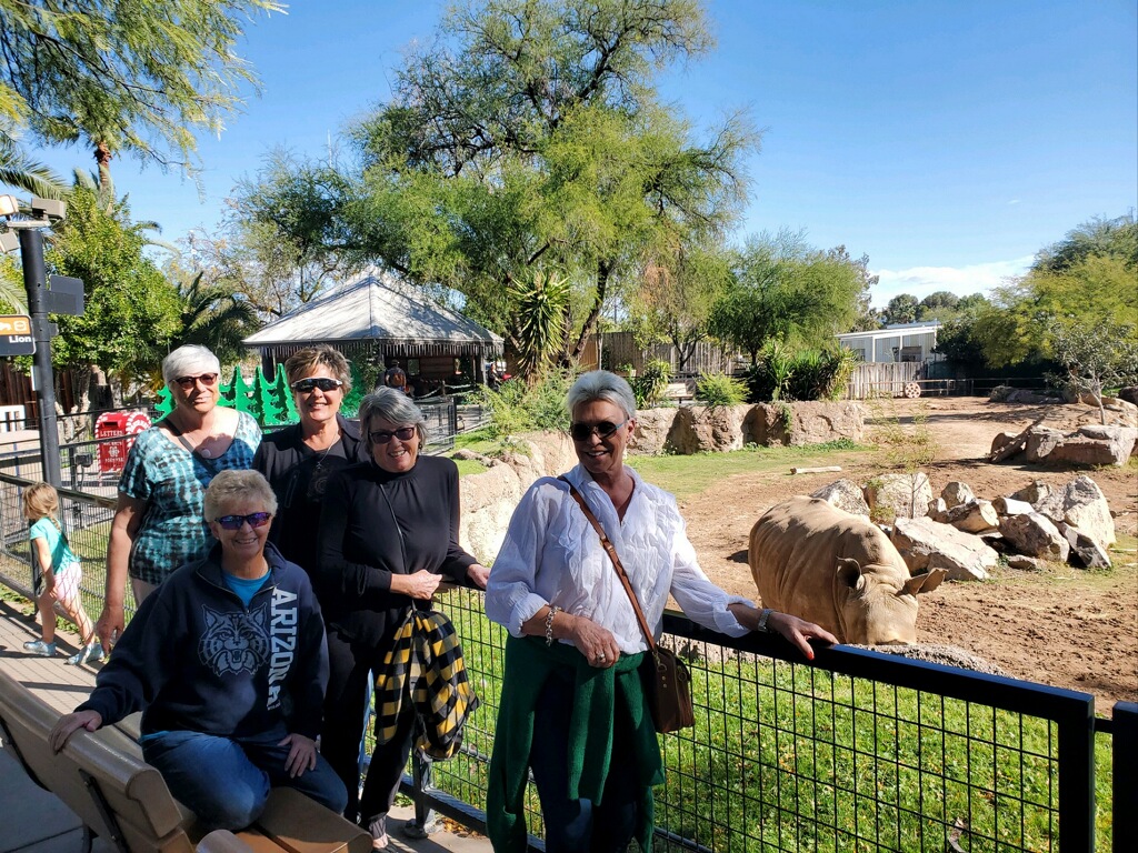 November 28, 2023 - Zoo Excursion - Sue English, Karen Lundberg, Wendi Phillips, Eileen Delaney, Deb Kohler