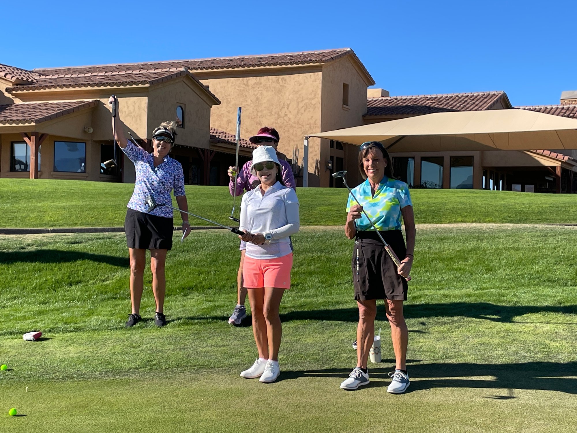 November 6, 2023 - Putting contest - Wendy Phillips, Miki Hong, Cathy Castillega